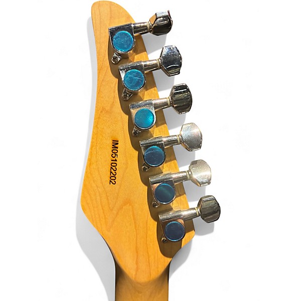 Used Lyman lt 300 hq Blue Burst Solid Body Electric Guitar