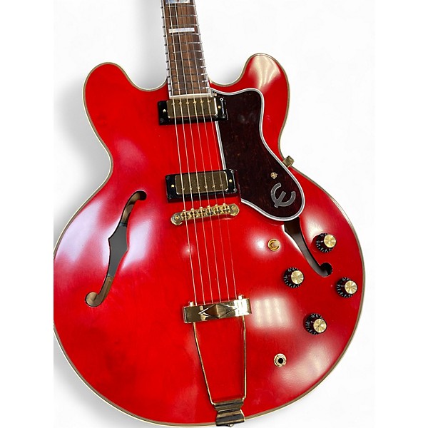 Used Epiphone GEM ARCHER MASTERBUILT SHERATON Cherry RED Hollow Body Electric Guitar