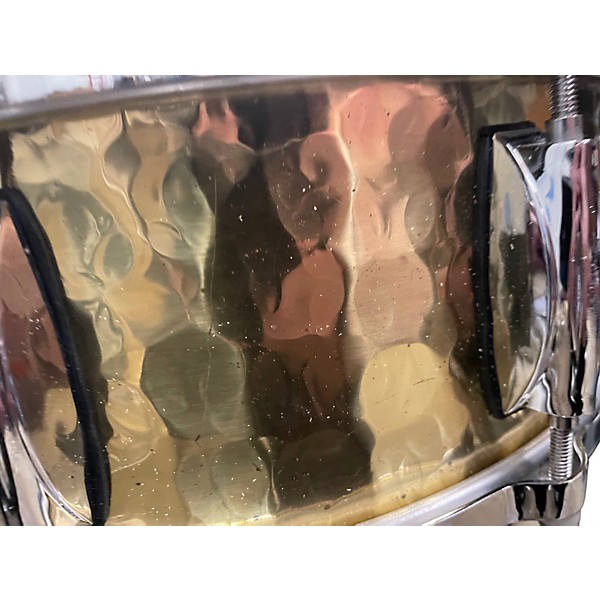 Used Gretsch 14X5 Hammered Brass Snare Brass Drum