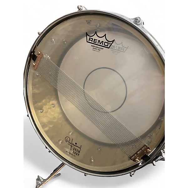 Used Gretsch 14X5 Hammered Brass Snare Brass Drum