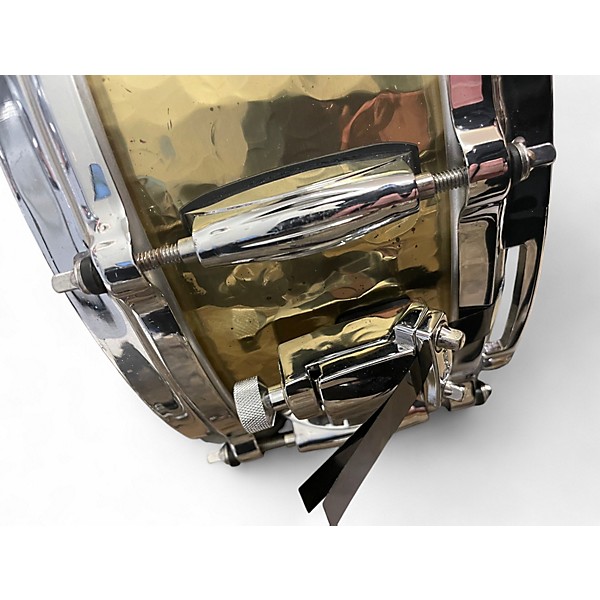 Used Gretsch 14X5 Hammered Brass Snare Brass Drum