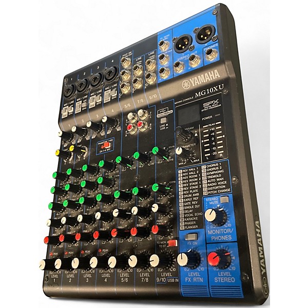 Used Yamaha MG10XU 10 Channel Mixer with Effects Unpowered Mixer