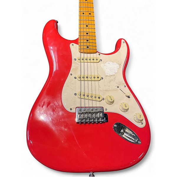 Used Squier Classic Vibe 1950S Stratocaster Fiesta Red Solid Body Electric Guitar
