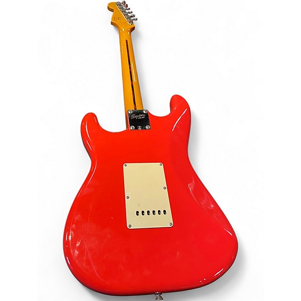 Used Squier Classic Vibe 1950S Stratocaster Fiesta Red Solid Body Electric Guitar