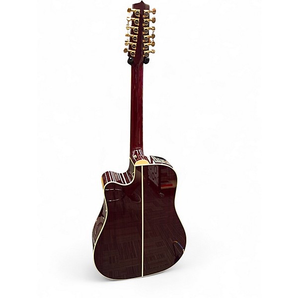 Used Takamine JJ325SRC12 John Jorgenson Signature Trans Red 12 String Acoustic Electric Guitar