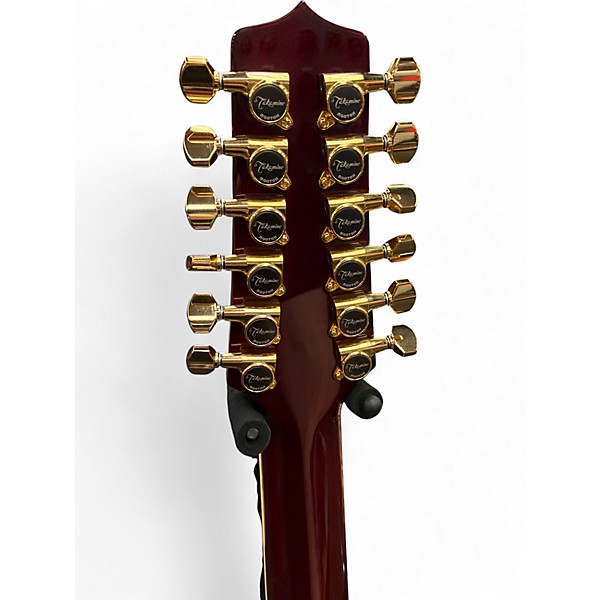 Used Takamine JJ325SRC12 John Jorgenson Signature Trans Red 12 String Acoustic Electric Guitar