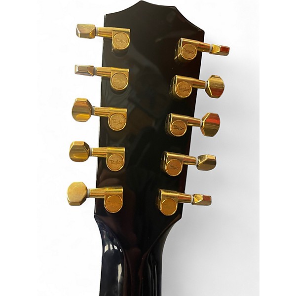 Used 2024 Taylor CUSTOM GP Black and White Acoustic Electric Guitar