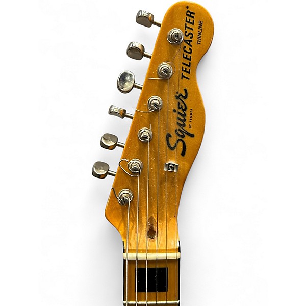 Used Squier Classic Vibe 70s Thinline Telecaster White Hollow Body Electric Guitar