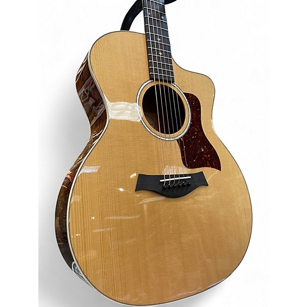 Used Taylor 214CE Deluxe Koa Natural Acoustic Electric Guitar
