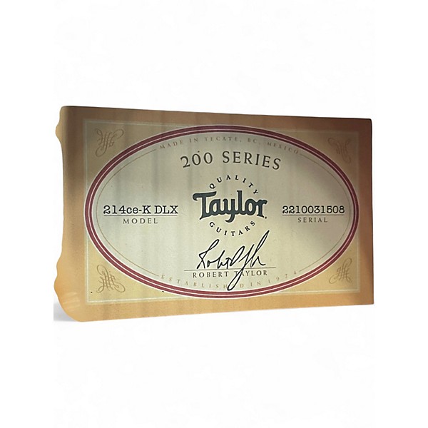 Used Taylor 214CE Deluxe Koa Natural Acoustic Electric Guitar