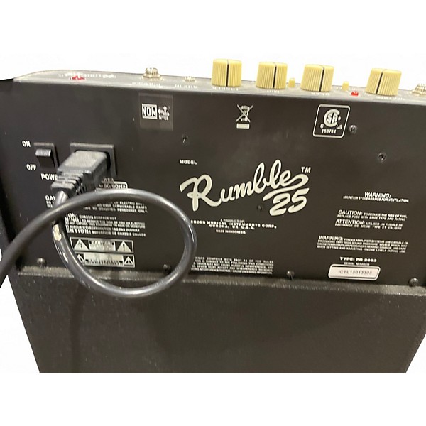 Used Fender Rumble 25 25W 1x8 Bass Combo Amp