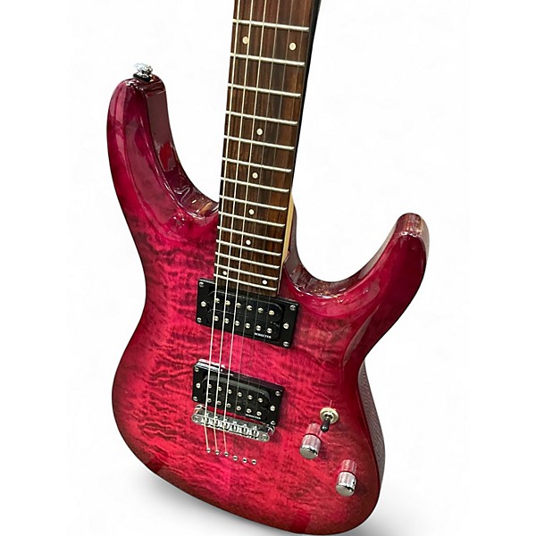 Used Schecter Guitar Research C6 PLUS ELECTRIC MAGENTA Solid Body Electric Guitar
