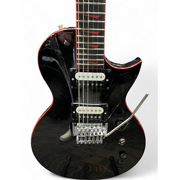 Used Kramer Assault 220 Black and Red Solid Body Electric Guitar