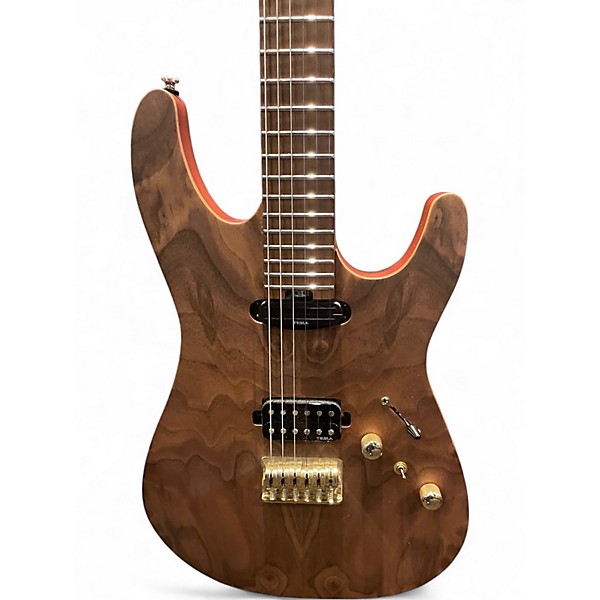 Used Harley Benton Max Fusion Signature WN Walnut Solid Body Electric Guitar