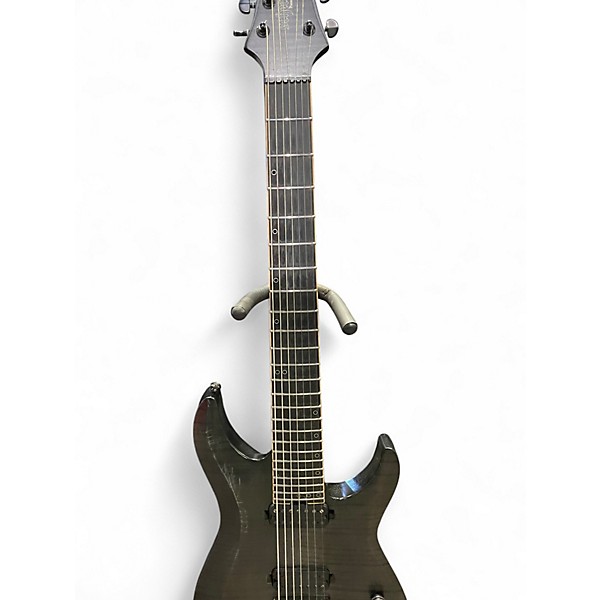 Used Schecter Guitar Research KM-7 Mk II Black Solid Body Electric Guitar