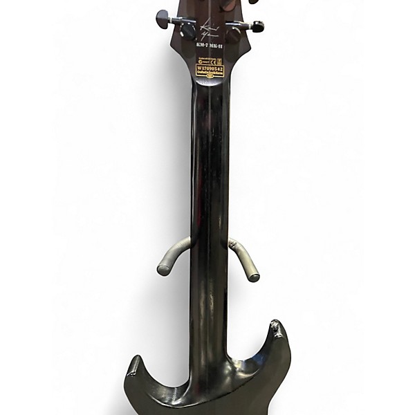 Used Schecter Guitar Research KM-7 Mk II Black Solid Body Electric Guitar