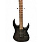 Used Ibanez GRX70QA TRANSPARENT BLACK BURST Solid Body Electric Guitar