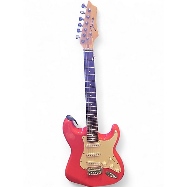 Used Johnson STRATOCASTER PINK Solid Body Electric Guitar