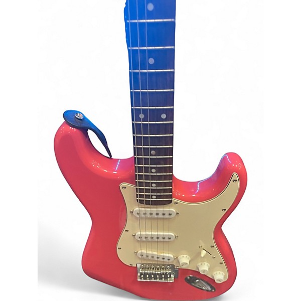 Used Johnson STRATOCASTER PINK Solid Body Electric Guitar