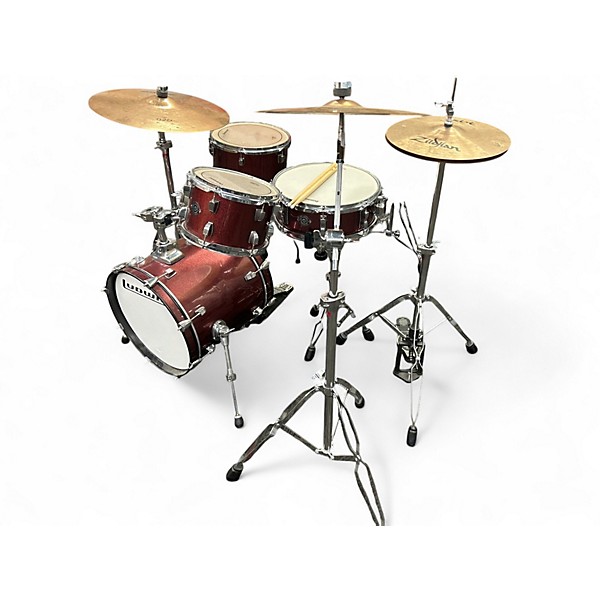 Used Ludwig 4 Piece Breakbeats By Questlove Chrome Red Drum Kit
