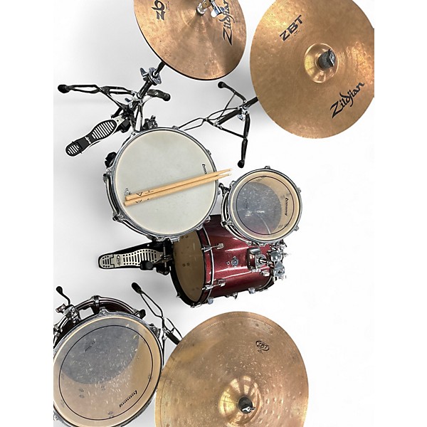 Used Ludwig 4 Piece Breakbeats By Questlove Chrome Red Drum Kit
