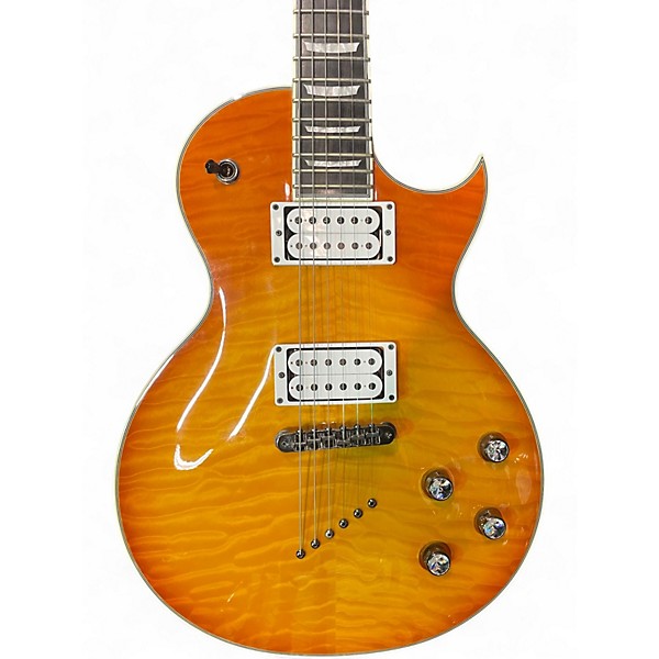 Used Samick Linda JTR LN30 Trans Amber Solid Body Electric Guitar