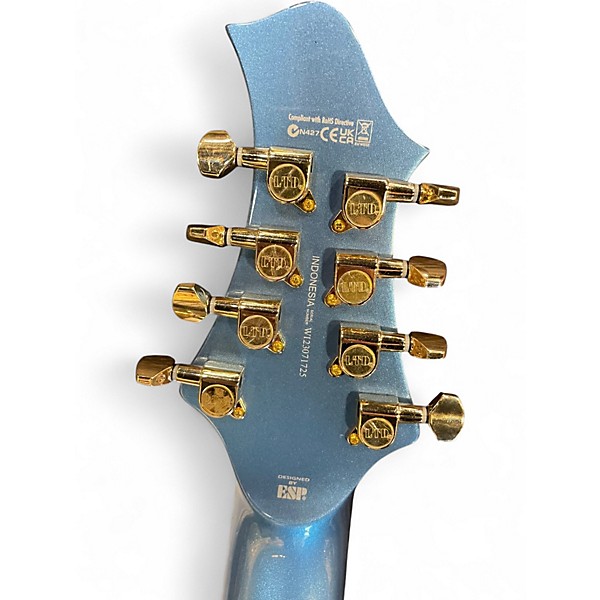 Used ESP JR208 Pelham Blue Solid Body Electric Guitar