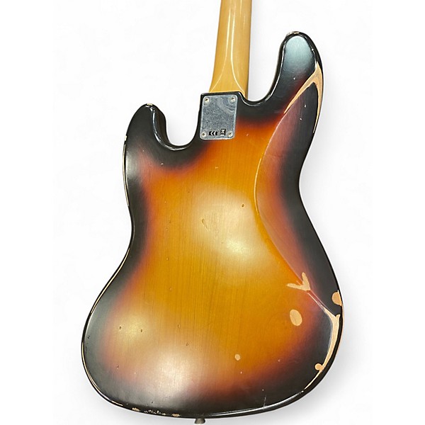 Used Fender Road Worn 1960S Jazz Bass 3 Tone Sunburst Electric Bass Guitar