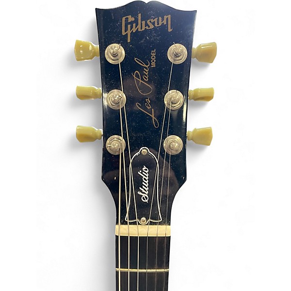 Used Gibson Les Paul Studio Black Solid Body Electric Guitar