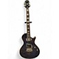 Used Epiphone Nighthawk Custom Reissue Trans Black Solid Body Electric Guitar