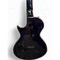 Used Epiphone Nighthawk Custom Reissue Trans Black Solid Body Electric Guitar