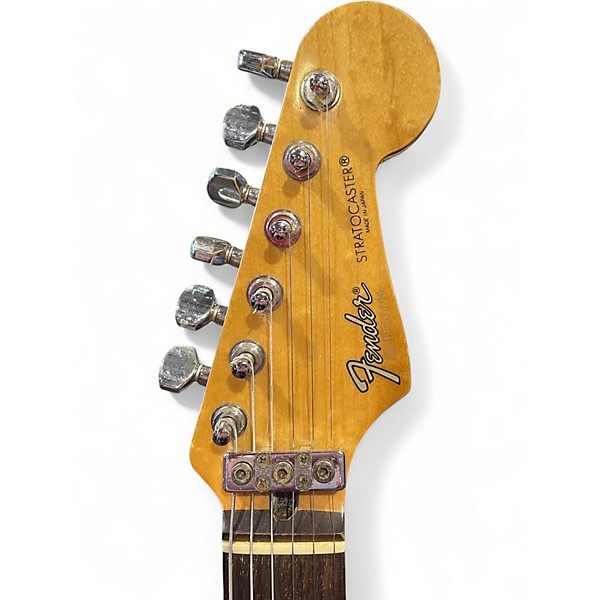 Vintage 1980s Fender ST-562 W S1 Tremolo 3 Color Sunburst Solid Body Electric Guitar