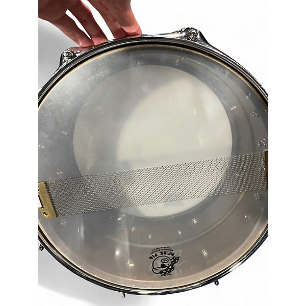 Used Pork Pie 7X13 Patina Brass Snare Patina Brass Drum