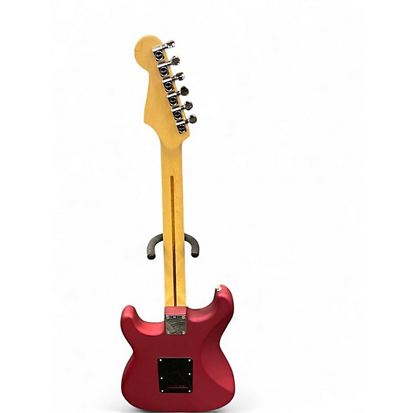 Used Fender Standard Stratocaster Satin Candy Apple Red Solid Body Electric Guitar