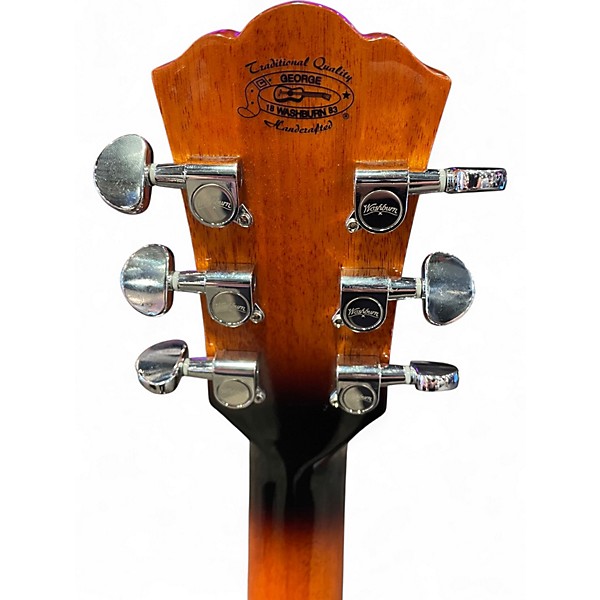 Used Washburn WCG10CE 2 Color Sunburst Acoustic Electric Guitar