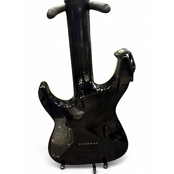 Used ESP LTD H1007 7 String See Thru Black Solid Body Electric Guitar