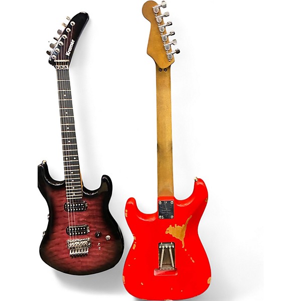 Used EVH relic series red Solid Body Electric Guitar