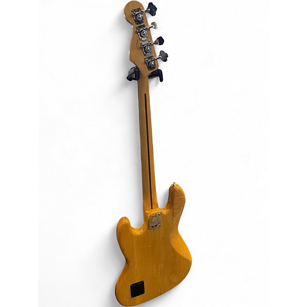 Used Fender Deluxe Active Jazz Bass Natural Electric Bass Guitar