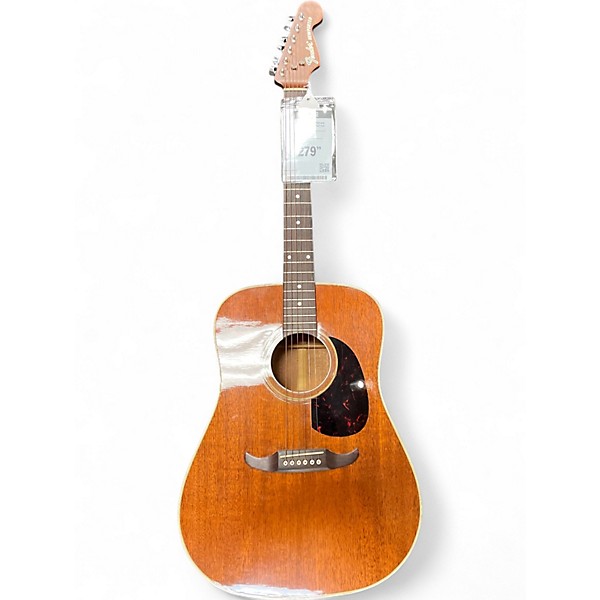 Used Fender NEWPORTER MH Mahogany Acoustic Guitar