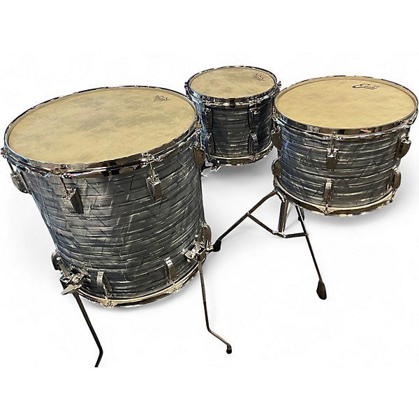 Used Ludwig 4 Piece Classic Maple Sky Blue Drum Kit