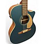 Used Fender Newporter Player TEAL Acoustic Electric Guitar