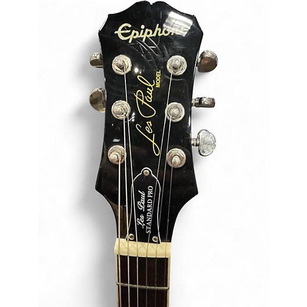 Used 2014 Epiphone Les Paul Standard Pro Faded Blue Jean Solid Body Electric Guitar