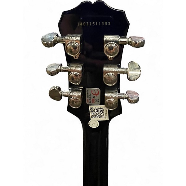 Used 2014 Epiphone Les Paul Standard Pro Faded Blue Jean Solid Body Electric Guitar