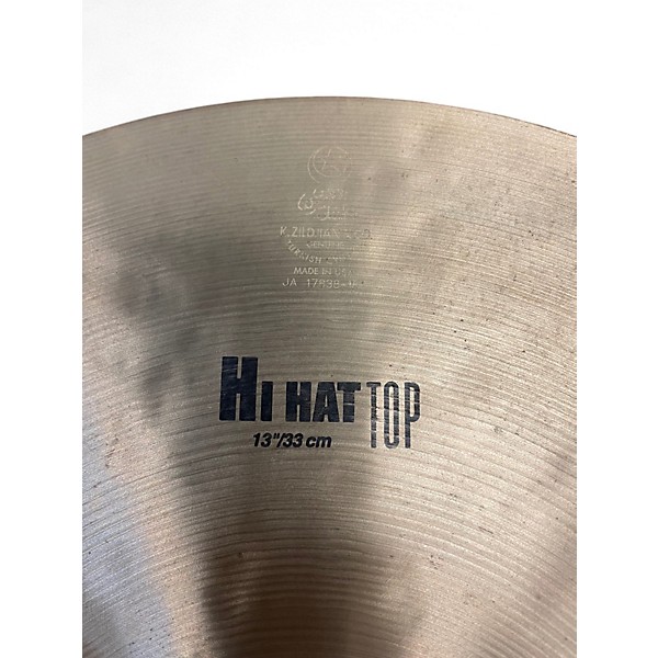 Used Zildjian 13in K Hi Hat Top Cymbal