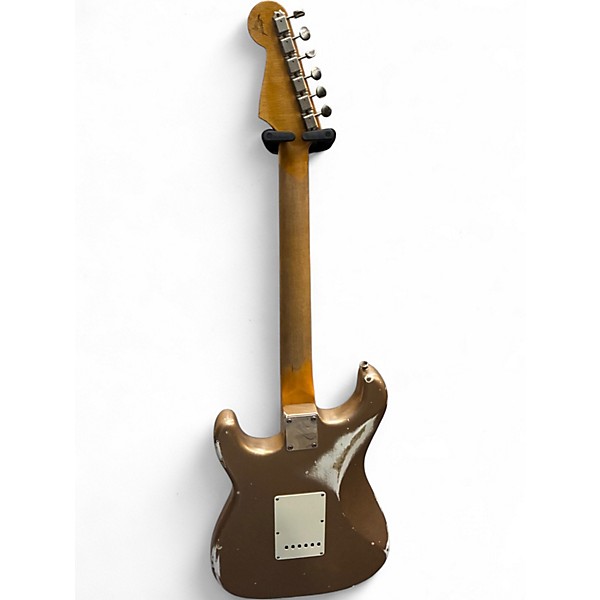 Used 2020 Fender Ron Thorn Masterbuilt Imperial Arc HSS Stratocaster Shoreline Gold Solid Body Electric Guitar