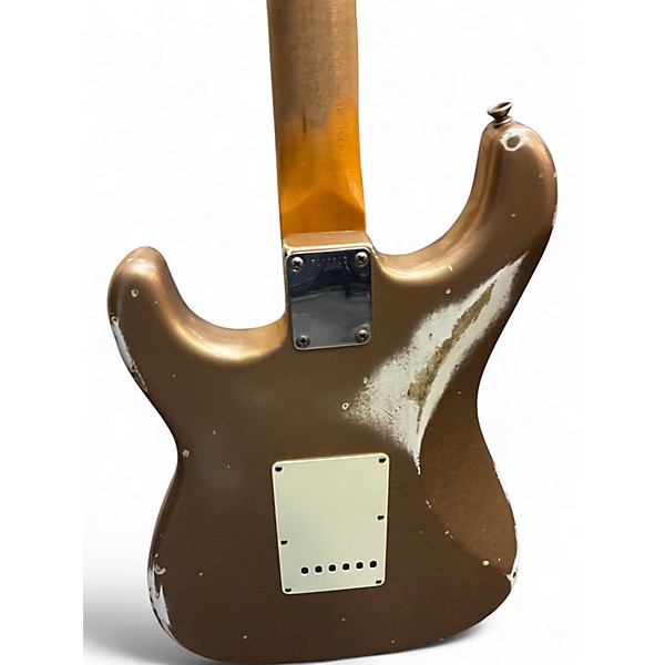 Used 2020 Fender Ron Thorn Masterbuilt Imperial Arc HSS Stratocaster Shoreline Gold Solid Body Electric Guitar