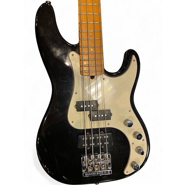 Used 1998 Fender American Deluxe Precision Bass Black Electric Bass Guitar