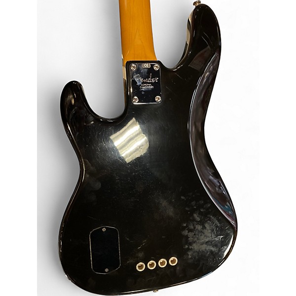 Used 1998 Fender American Deluxe Precision Bass Black Electric Bass Guitar