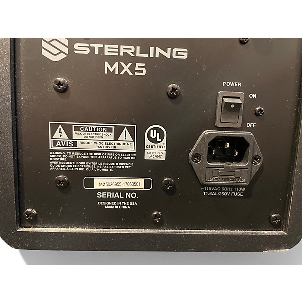 Used Sterling Audio MX5 Pair Powered Monitor