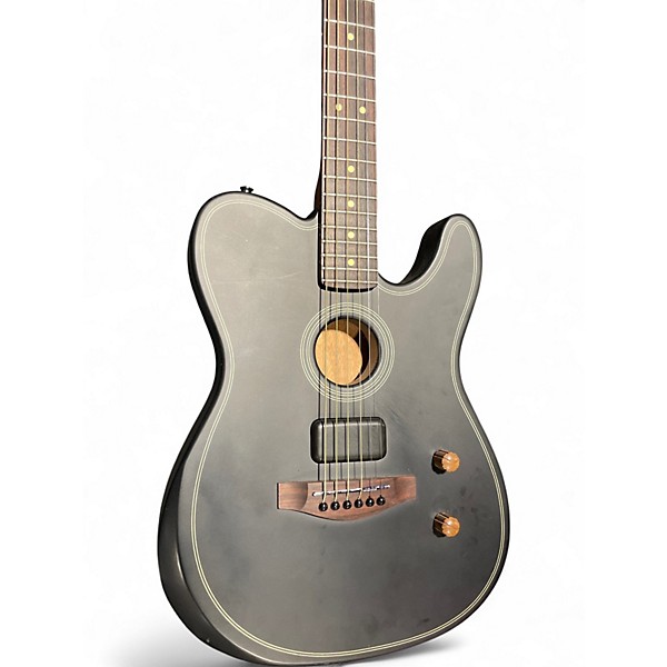 Used 2025 Fender Standard acoustasonic telecaster Black Acoustic Electric Guitar